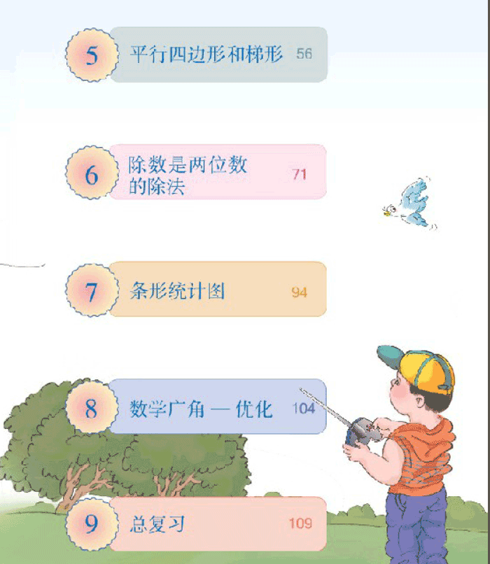 人教版小学四年级数学上册