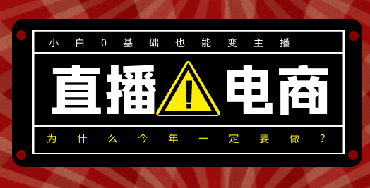 0基础入局直播电商