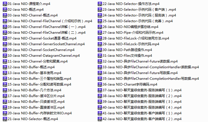NIO视频教程