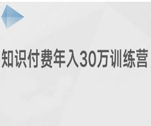 知识付费年入30万训练营