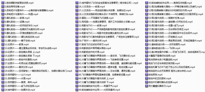 航拍全套教程