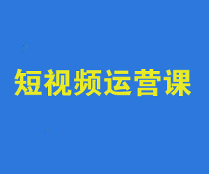 0基础短视频运营课(26节视频课)