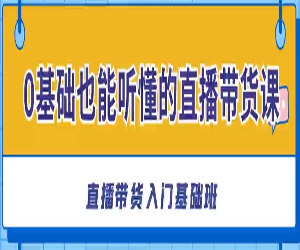 零基础也能听懂的直播带货课