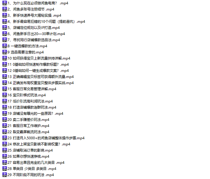 闲鱼电商运营